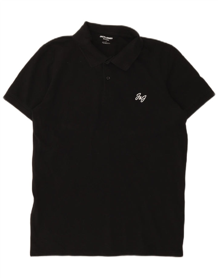 Мужская рубашка поло Jack & Jones, большая черная, хлопок