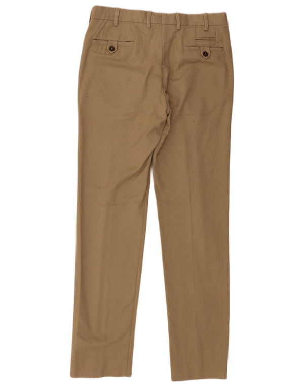 Мужские прямые костюмные брюки Massimo Dutti EU 40 Medium W31 L33, бежевый хлопок