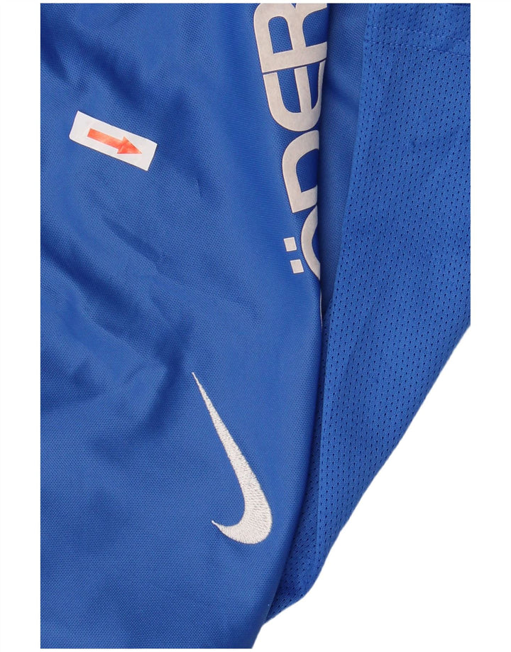 Футболка NIKE с рисунком Dri Fit для мальчиков, топ 6–7 лет, XS, синий полиэстер