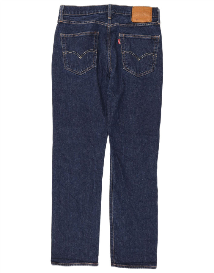 Мужские прямые джинсы Levi's 514 W31 L32 темно-синие, хлопок
