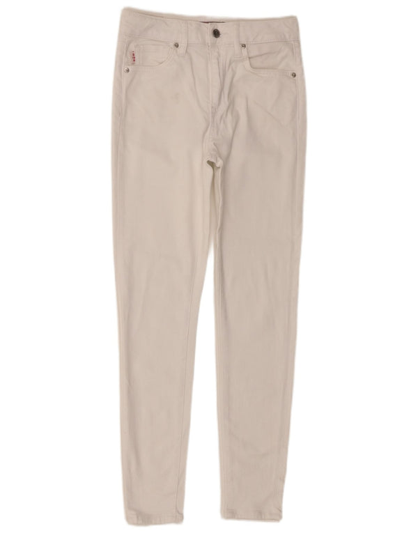 Женские джинсы скинни Superdry W28 L30, белый хлопок