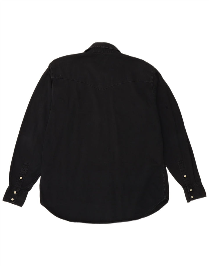 Мужская джинсовая рубашка LEE, большая черная, хлопок