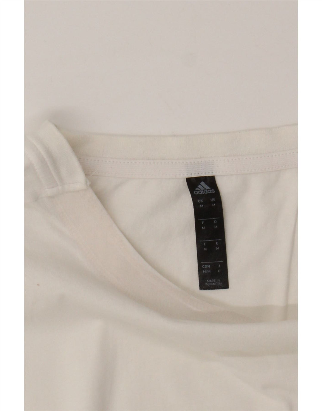 ADIDAS Mens T-Shirt Top Medium White Vintage Adidas and Second-Hand Adidas from Messina Hembry 