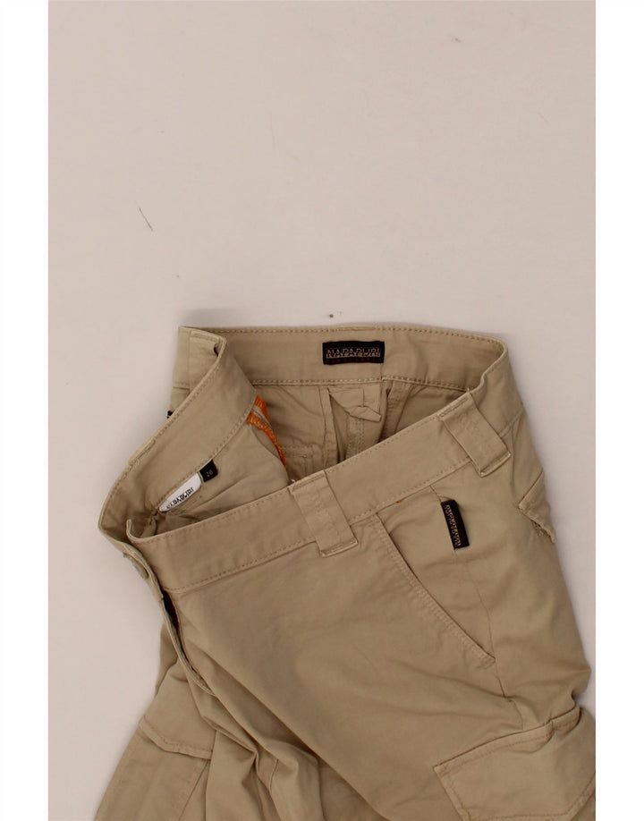 NAPAPIJRI Womens Slim Cargo Trousers W28 L28 Beige Vintage Napapijri and Second-Hand Napapijri from Messina Hembry 