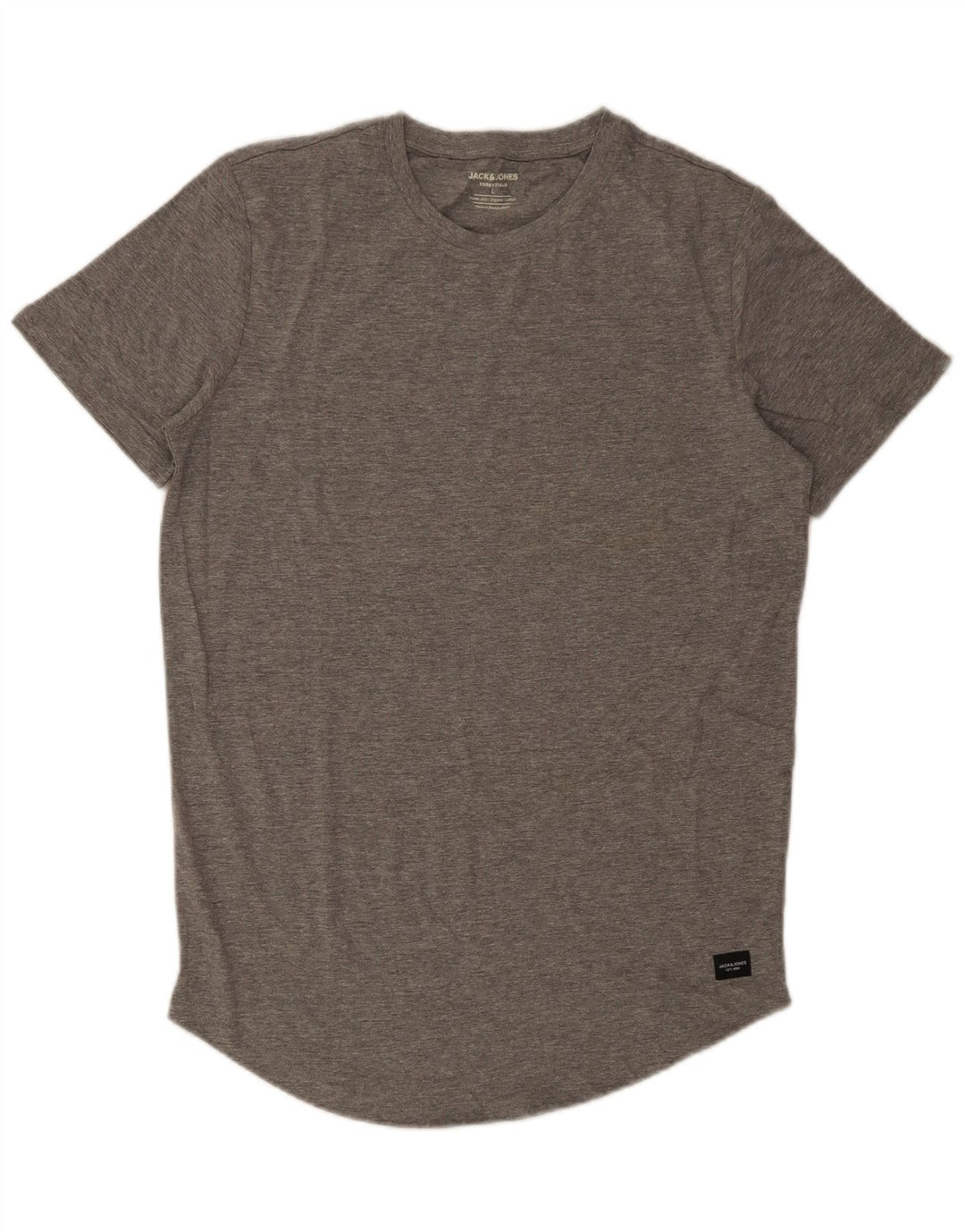 Мужская футболка Jack & Jones, большой серый хлопок