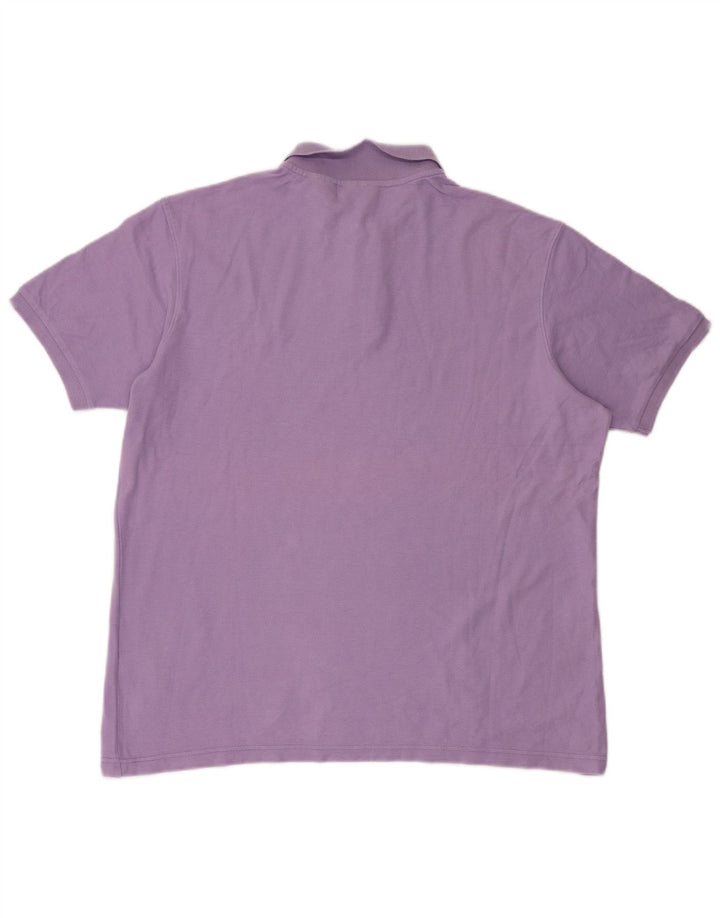 Мужская рубашка-поло FILA XL, фиолетовая, хлопок