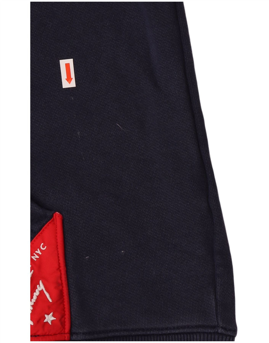 Мужской джемпер с капюшоном с рисунком Tommy Hilfiger, средний темно-синий, хлопок