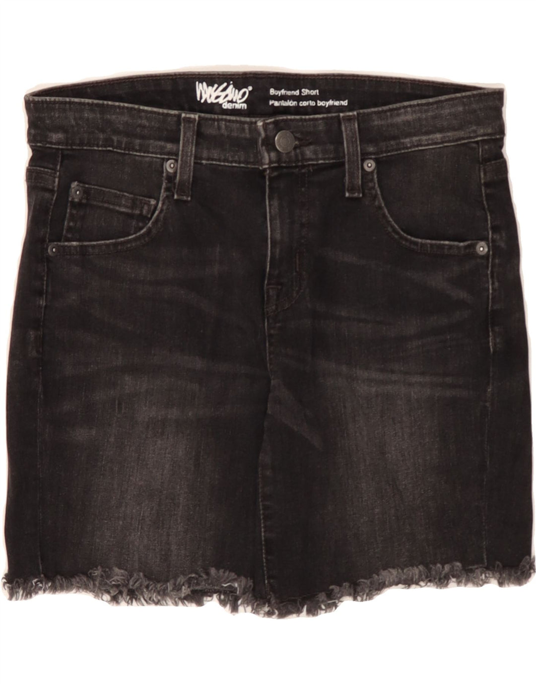 MOSSIMO Womens Boyfriend Denim Shorts US 4 Small W30  Black Cotton Vintage Mossimo and Second-Hand Mossimo from Messina Hembry 
