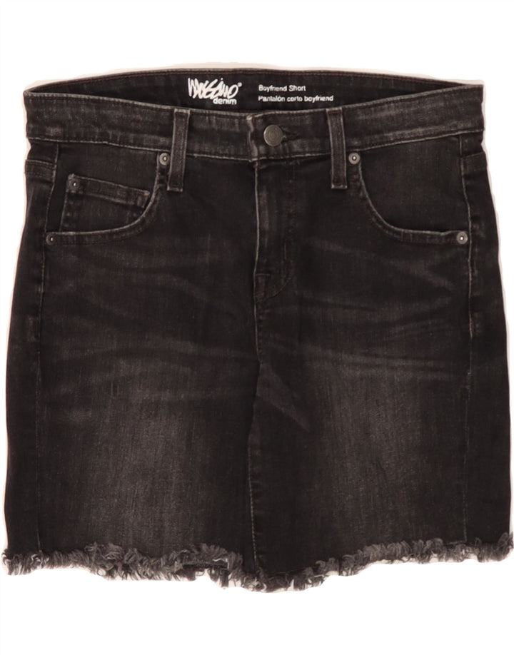 MOSSIMO Womens Boyfriend Denim Shorts US 4 Small W30  Black Cotton Vintage Mossimo and Second-Hand Mossimo from Messina Hembry 