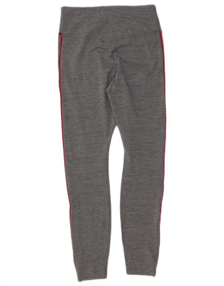 Женские леггинсы с рисунком Nike Dri Fit UK 10, маленькие серые, полиэстер