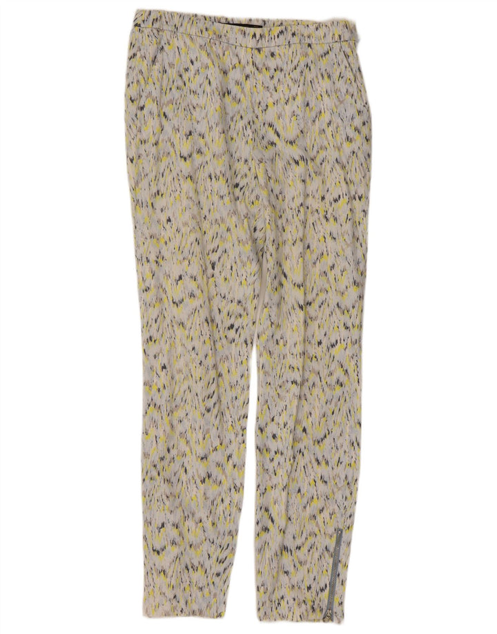 Женские брюки чинос с абстрактным узором ZARA, маленькие W26 L26, разноцветные