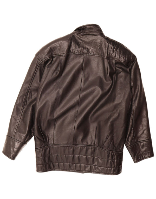 Женская кожаная куртка оверсайз Danier UK 6 XS черная