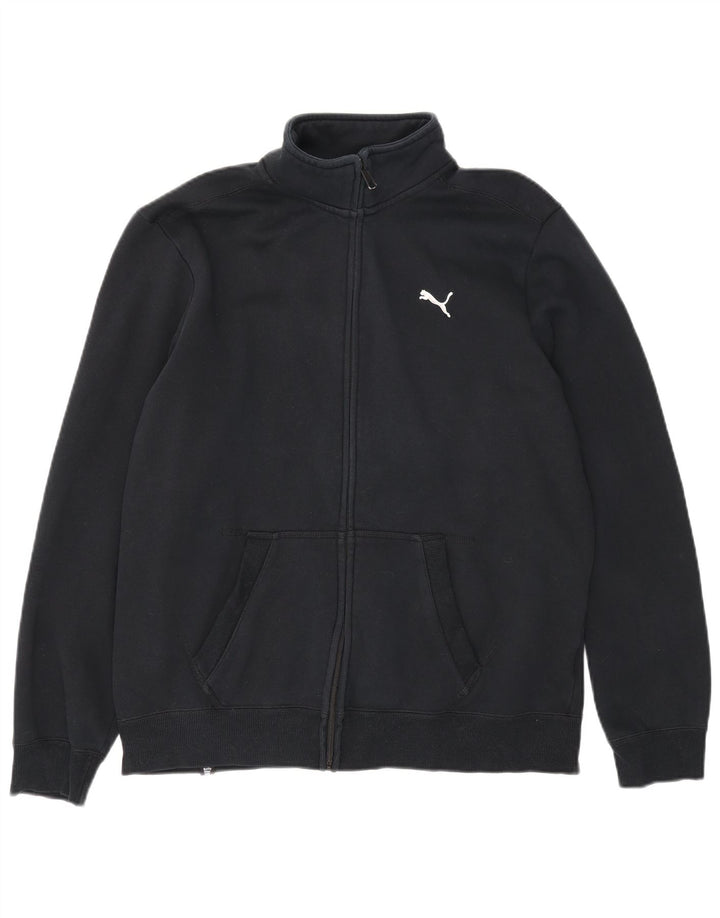 Мужской спортивный костюм Puma, большая черная хлопковая куртка