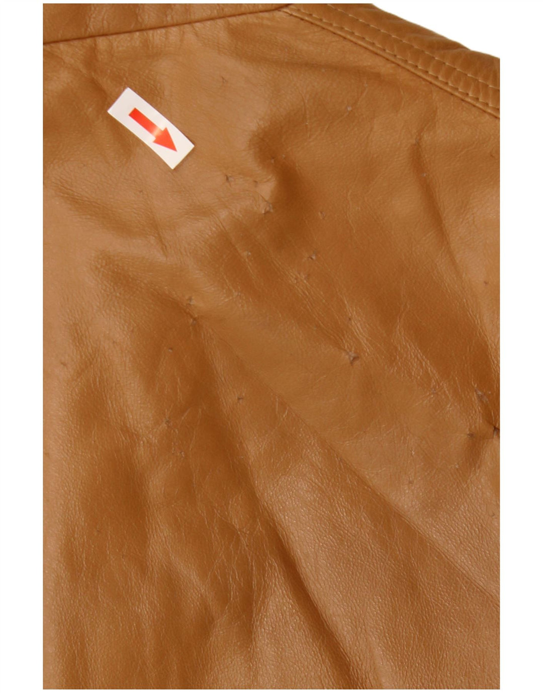 Винтажное мужское кожаное пальто IT 52 XL Коричневое кожаное