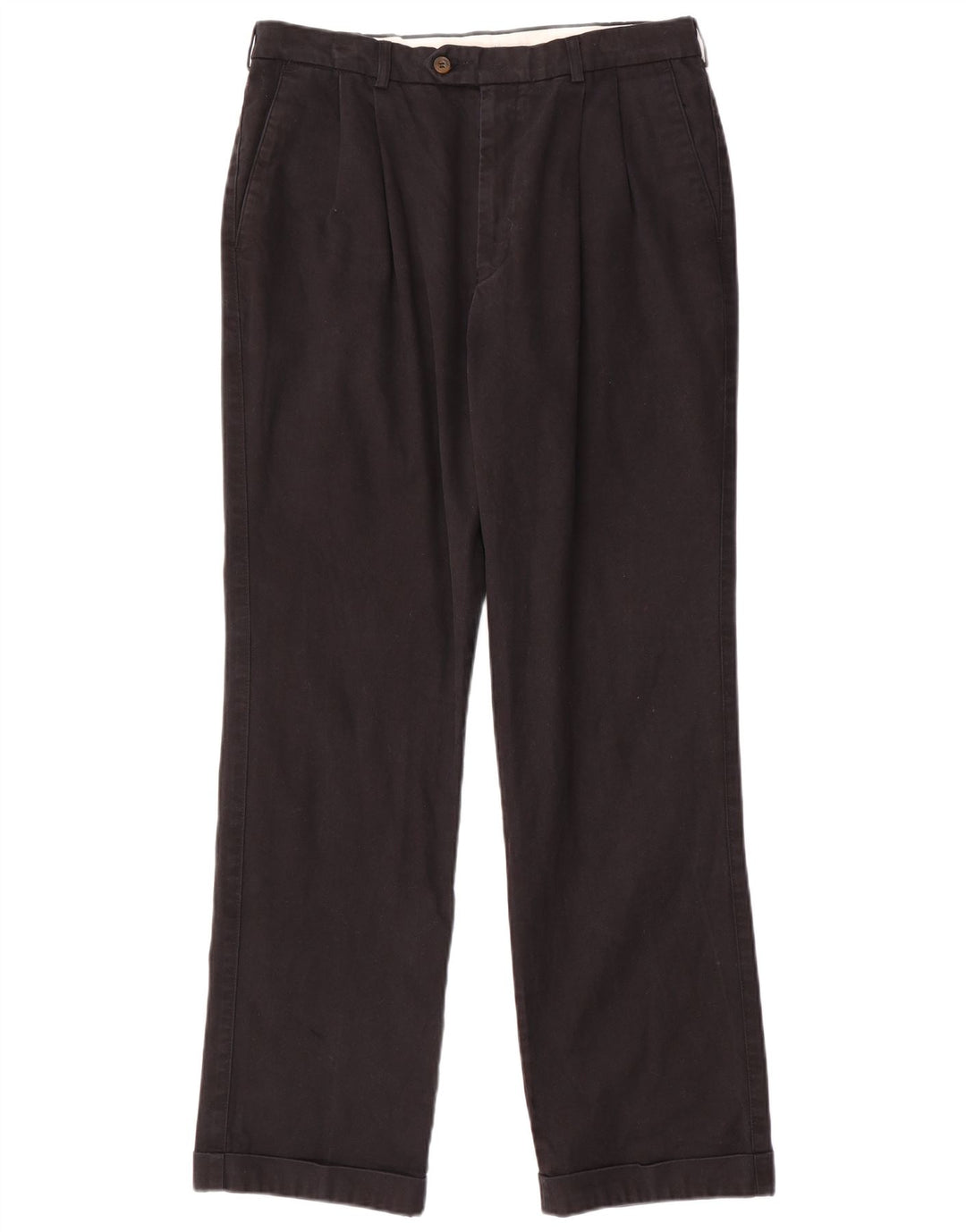 Мужские костюмные брюки Marks & Spencer W34 L31, черные, хлопковые