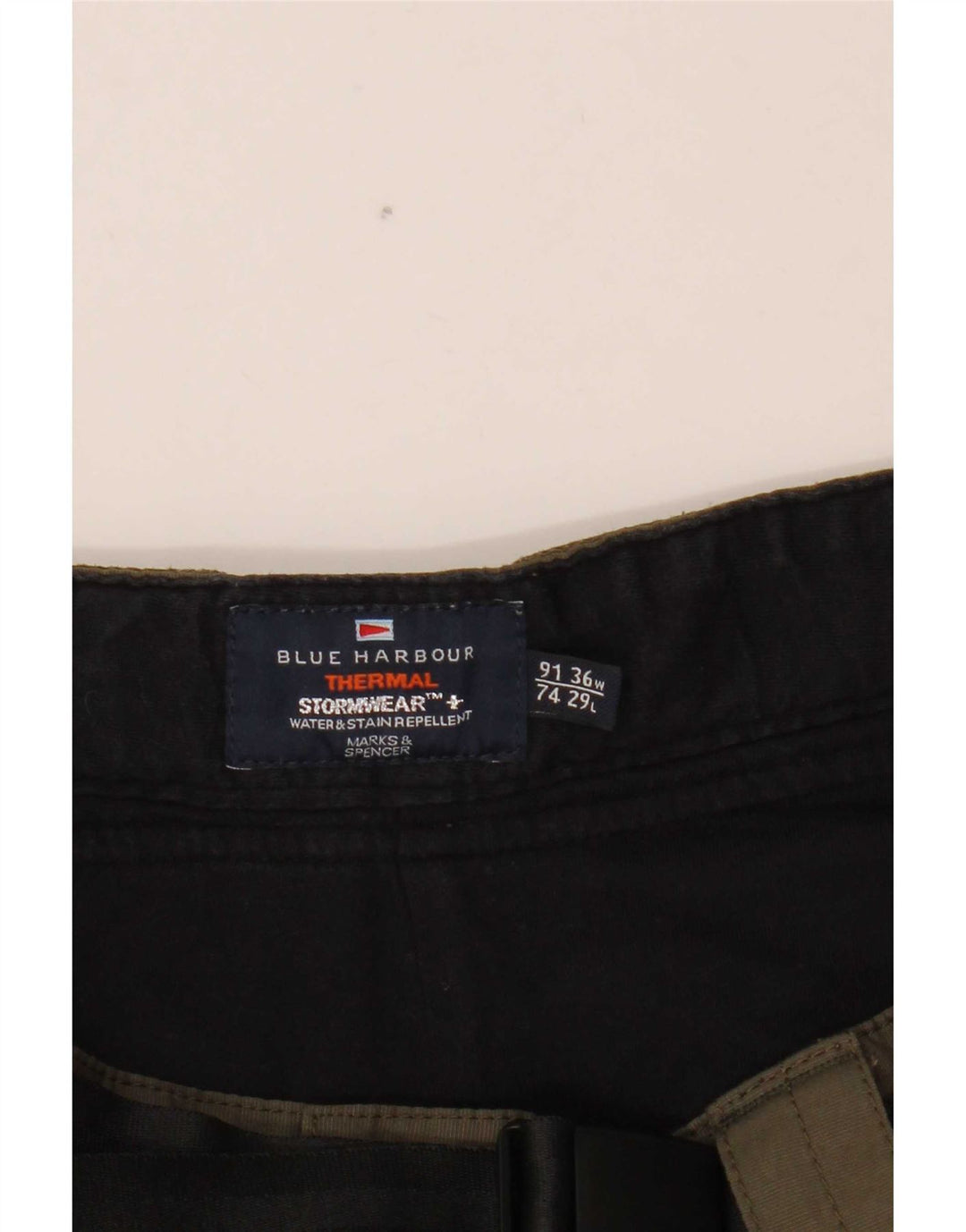 Мужские прямые брюки карго Marks & Spencer Blue Harbour W36 L29 хаки