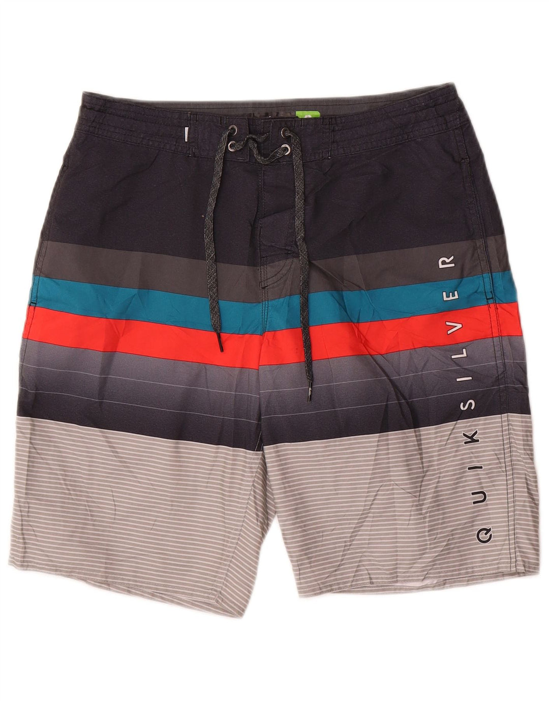 Мужские шорты для плавания Quiksilver с рисунком, средние, разноцветные в полоску