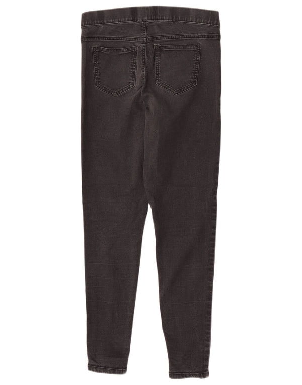 Женские джинсы джеггинсы Marks & Spencer UK 10, маленькие W27 L27, черные, хлопковые