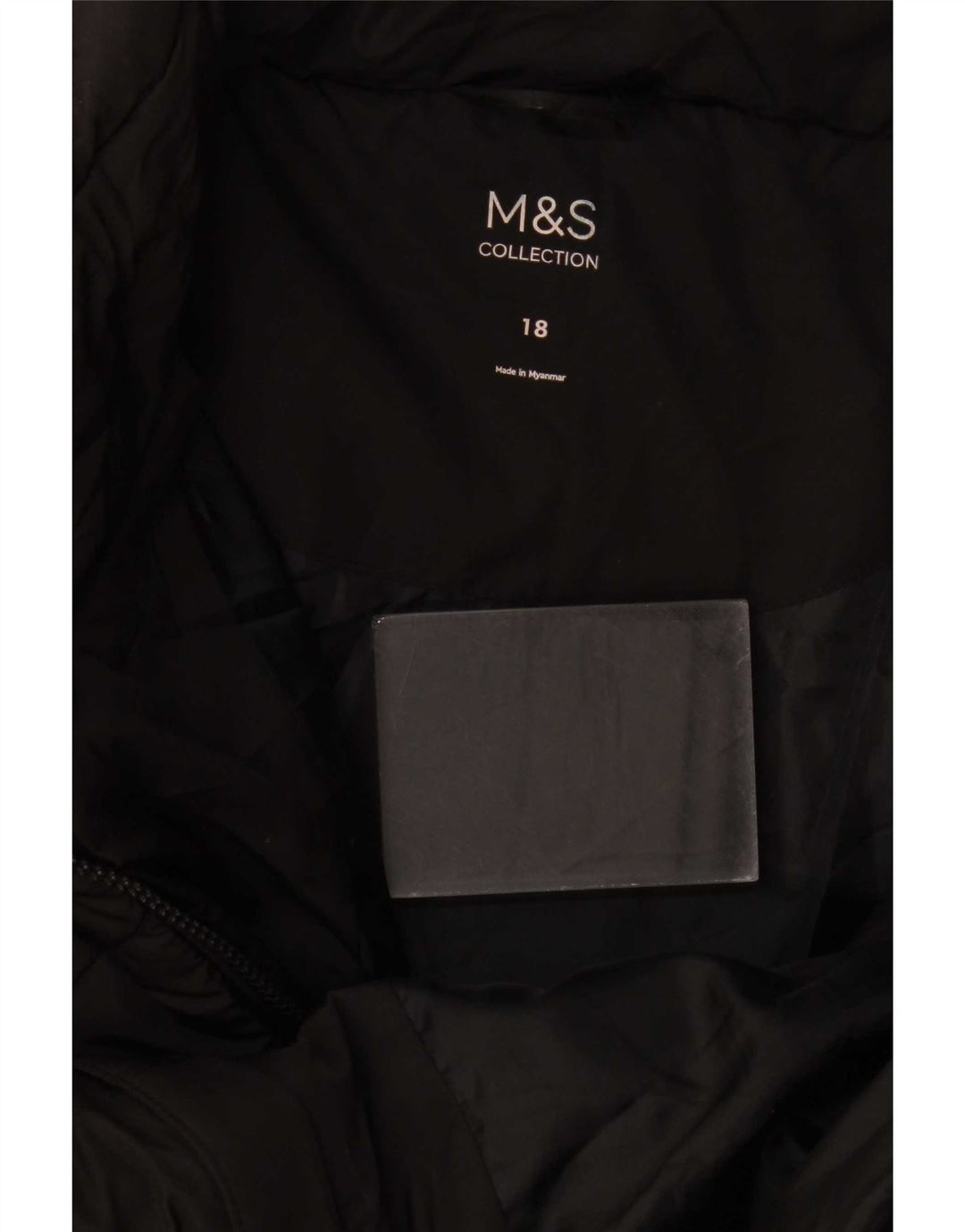 Женская стеганая куртка Marks & Spencer UK 18 XL, черный полиэстер