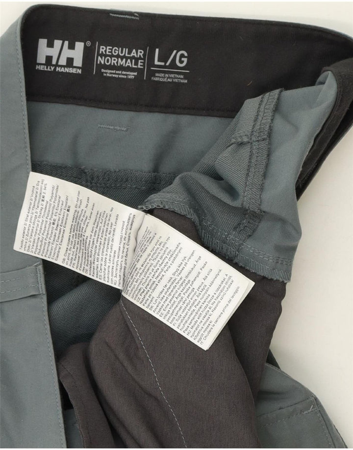 Мужские брюки карго приталенного кроя Helly Hansen, большие W34 L33, серые с цветными блоками