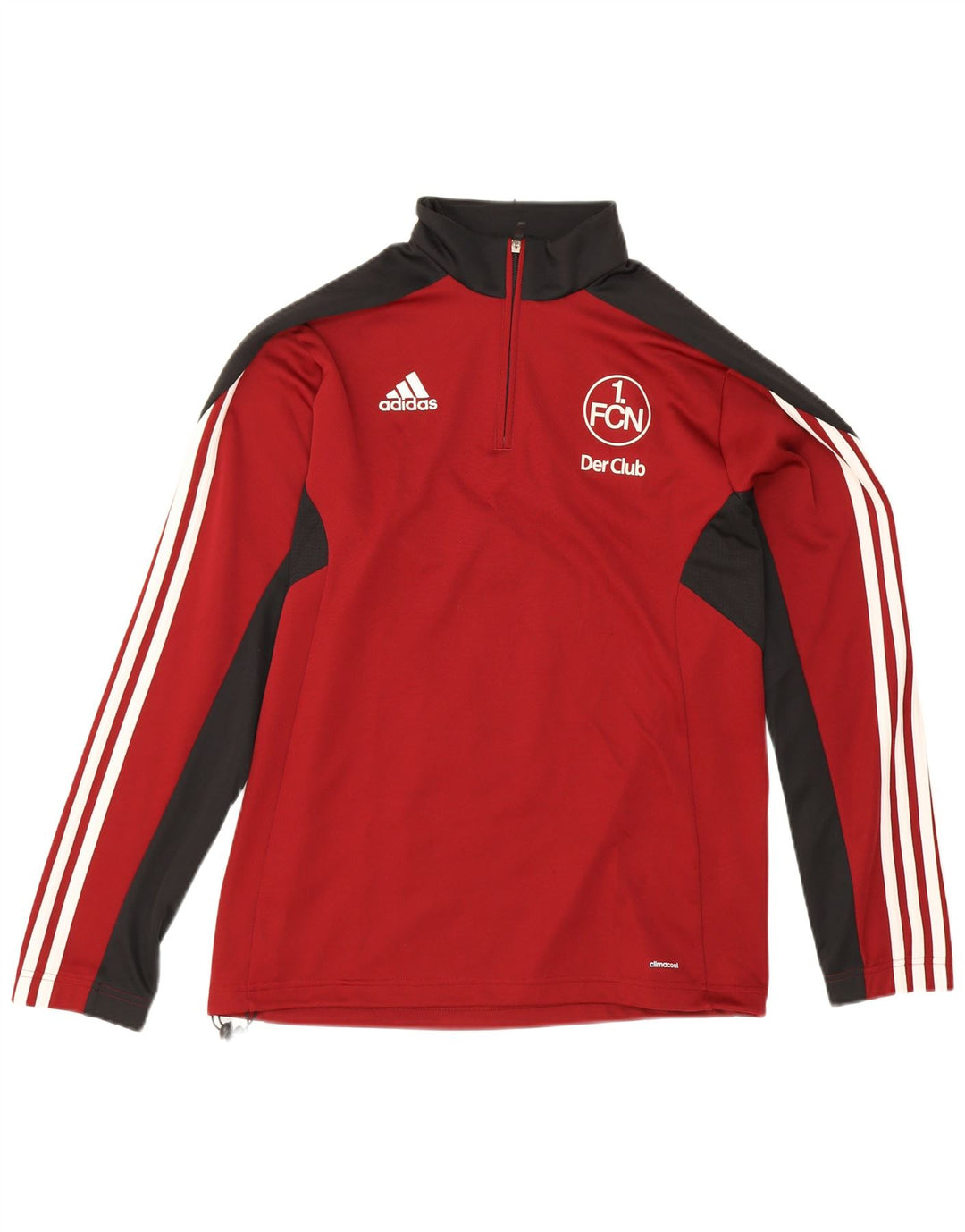 Мужской топ Adidas Climacool с рисунком и длинным рукавом, средний красный, цветной блок