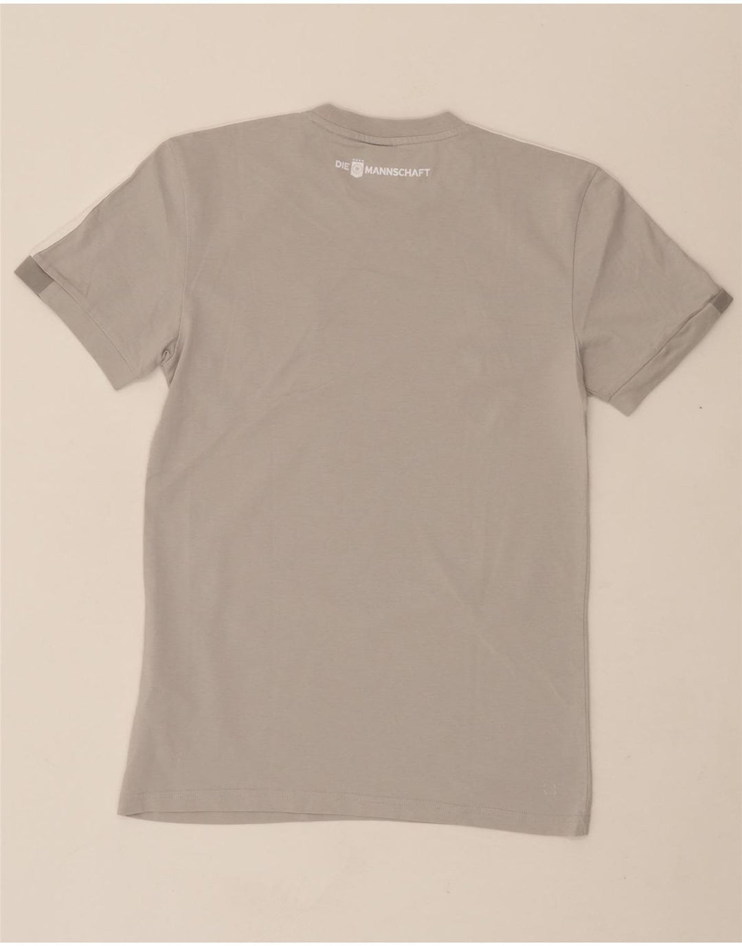 ADIDAS Womens Climalite Oversized Graphic T-Shirt Top UK 10 Small Grey Vintage Adidas and Second-Hand Adidas from Messina Hembry 