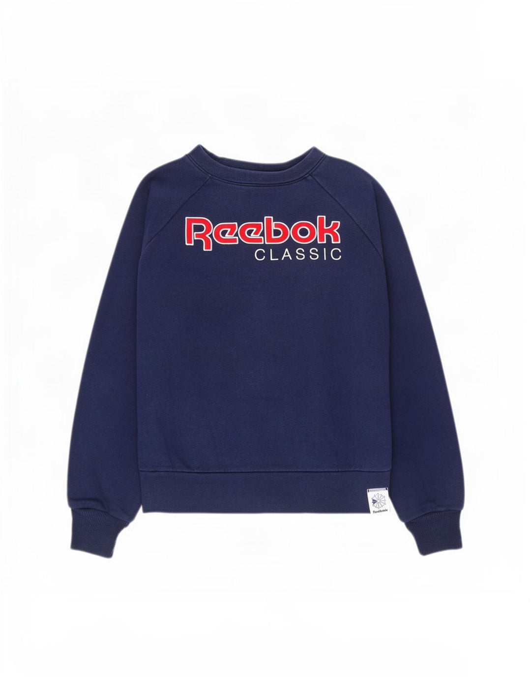 Женский джемпер Reebok Oversized с рисунком UK 12/14, средний, темно-синий
