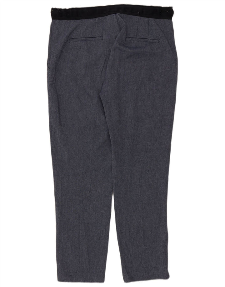 Женские узкие костюмные брюки Marks & Spencer XL W32 L28 синие, полиэстер