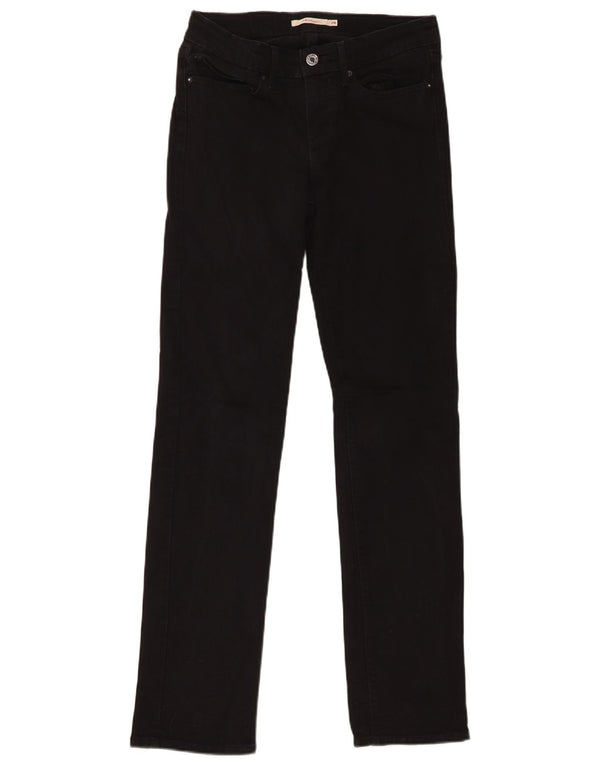 Женские прямые джинсы Levi's 714 W28 L32, черный хлопок