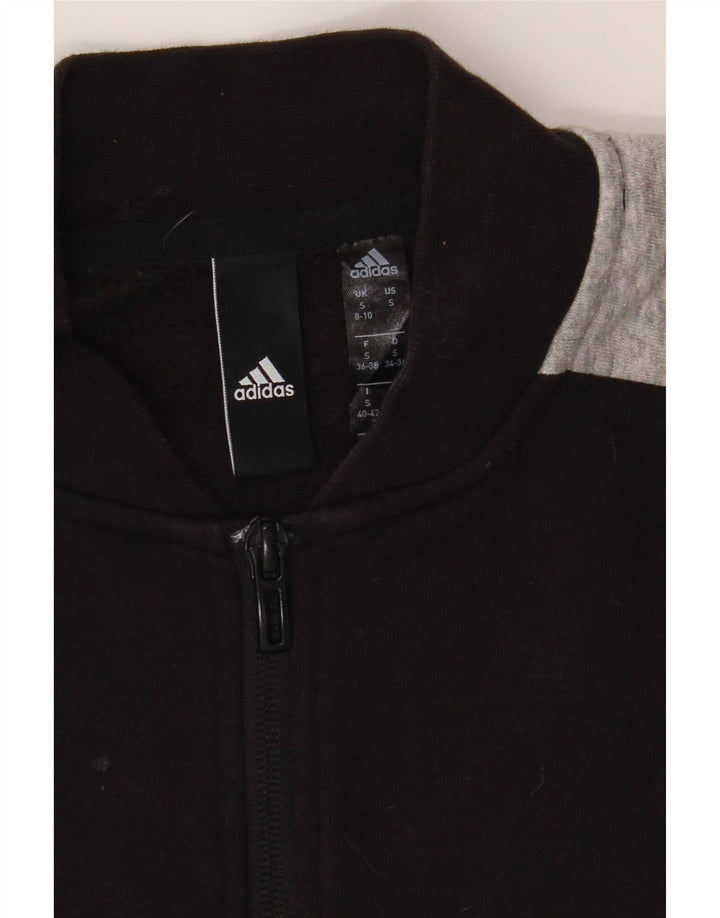 ADIDAS Womens Tracksuit Top Jacket UK 8/10 Small Black Colourblock Vintage Adidas and Second-Hand Adidas from Messina Hembry 