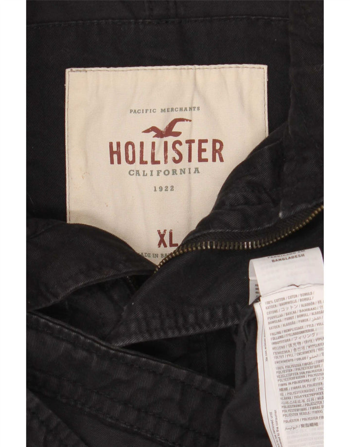 Мужская куртка Hollister UK 42 XL, черный хлопок