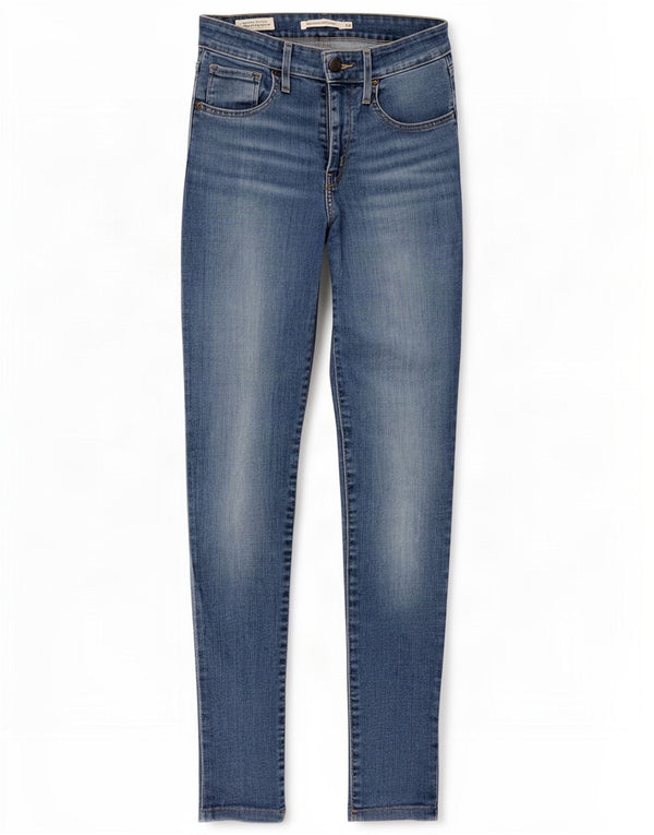 Женские джинсы скинни Levi's 721 с высокой посадкой W25 L28, синие, хлопок