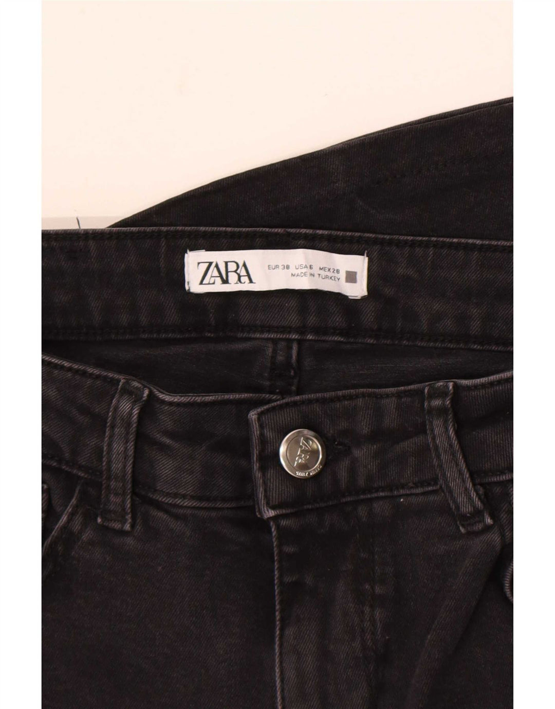 Женские расклешенные джинсы Zara EU 38 Small W28 L32, черные