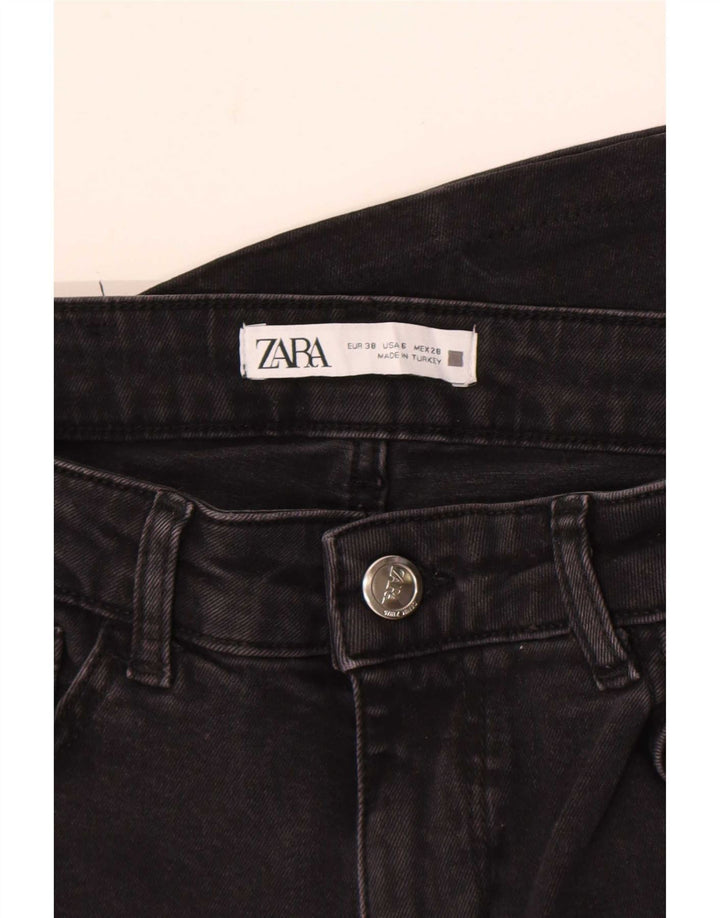 Женские расклешенные джинсы Zara EU 38 Small W28 L32, черные