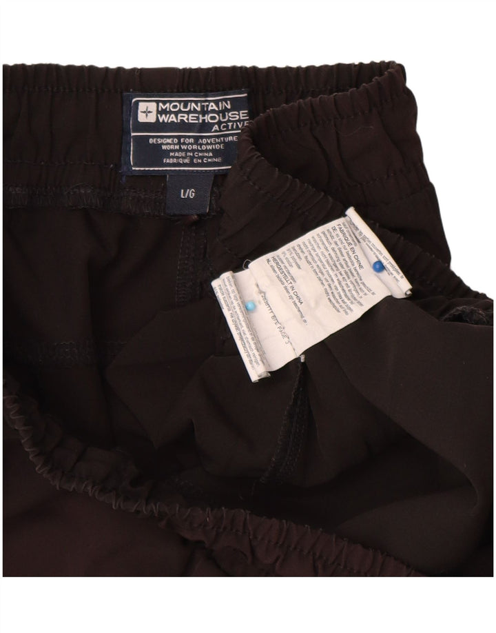 Мужские спортивные шорты Mountain Warehouse, большие черные полиэстеровые шорты
