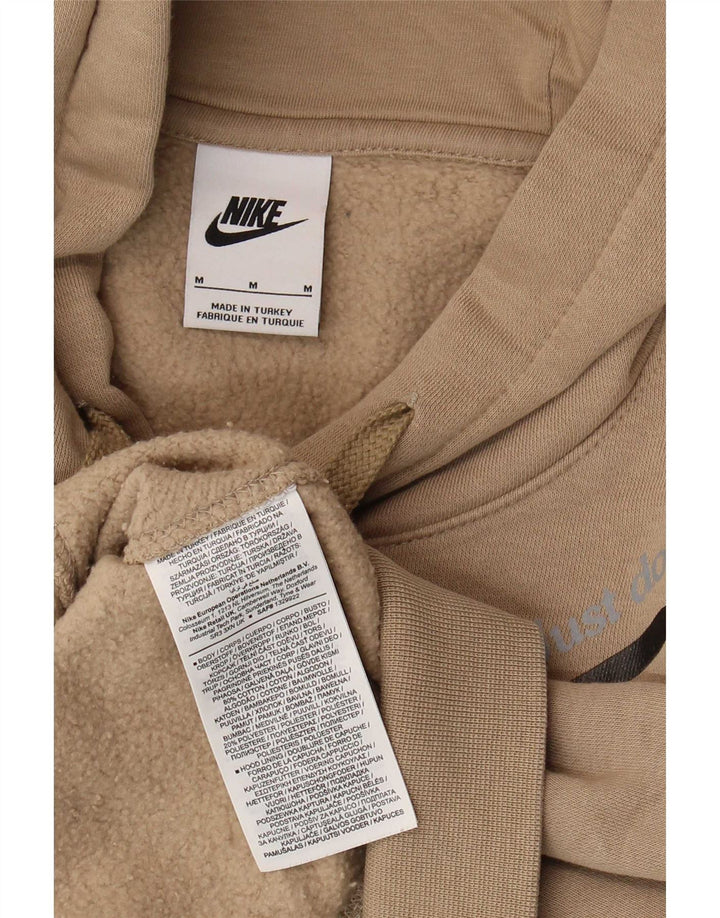 Мужской джемпер с капюшоном с графическим рисунком Nike, средний бежевый, хлопковый