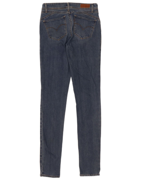 Женские джинсы скинни Levi's W25 L34 синие, хлопок