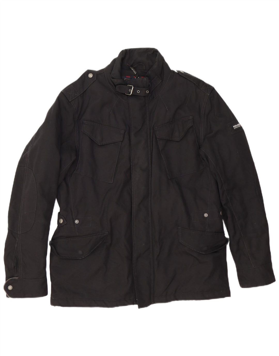 Мужская куртка Woolrich в стиле милитари UK 40, большая черная