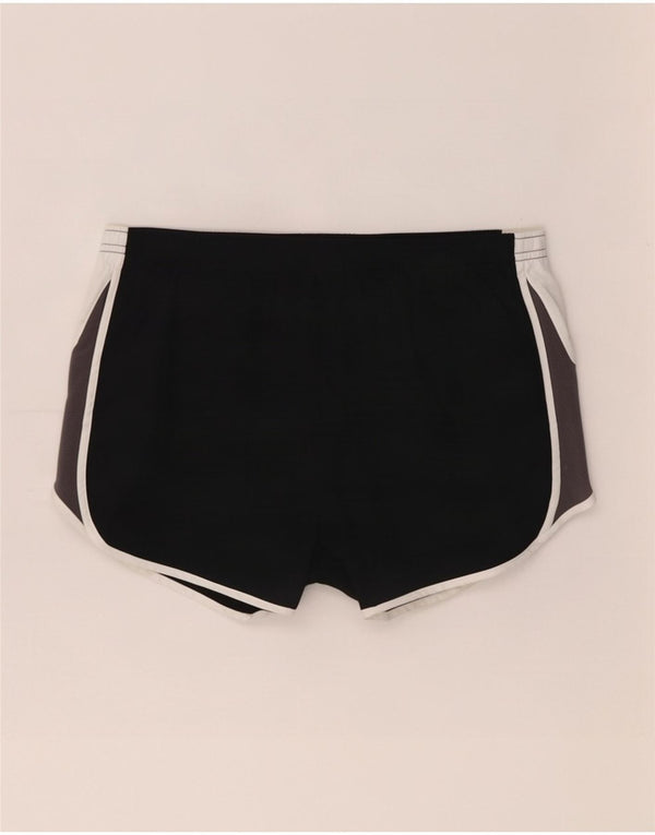 Женские спортивные шорты Nike Dri Fit UK 14, средний черный, полиэстер с цветными блоками