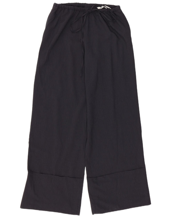 Zara Женские широкие брюки, маленькие W26 L30, серые в тонкую полоску