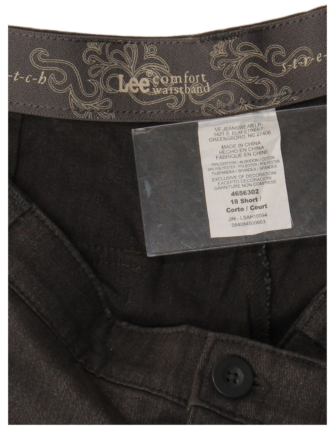 Женские прямые повседневные брюки LEE с высокой талией, США 18, 2XL, W38 L29, серые