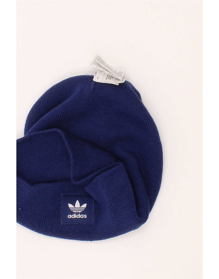 Мужская шапка-бини Adidas, один размер, синяя, акрил