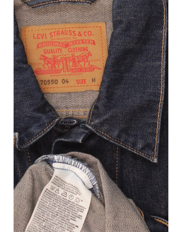 Мужская джинсовая куртка Levi's UK 38, средний темно-синий, хлопок