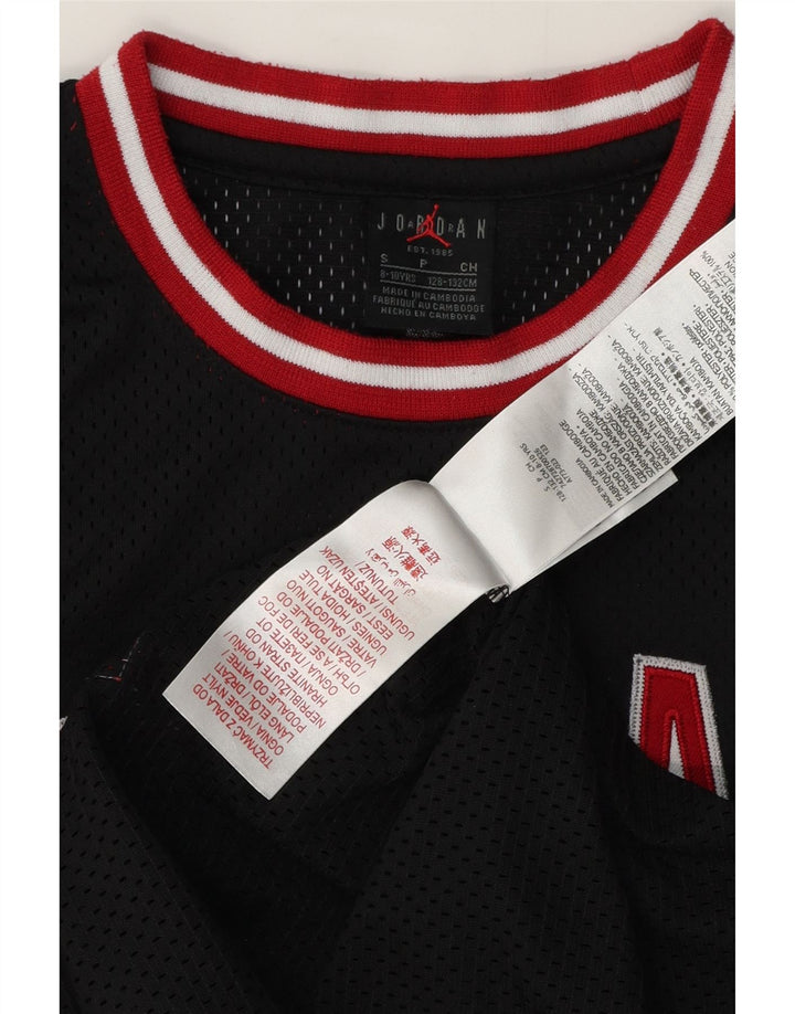 Топ Jordan с графическим рисунком для мальчиков 8–9 лет, маленький черный полиэстер