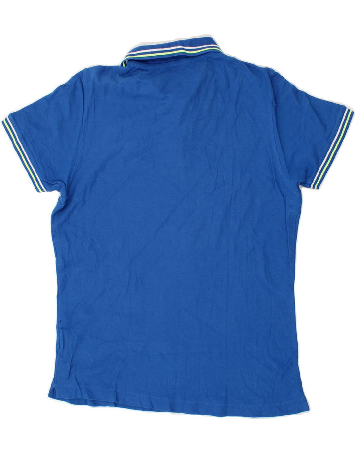 LOTTO Mens Polo Shirt Medium Blue Cotton Vintage Lotto and Second-Hand Lotto from Messina Hembry 
