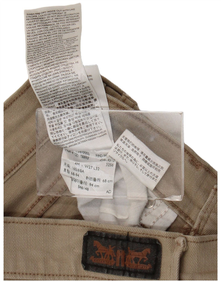 Женские джинсовые шорты LEVI'S 505 W27, маленькие бежевые, хлопок
