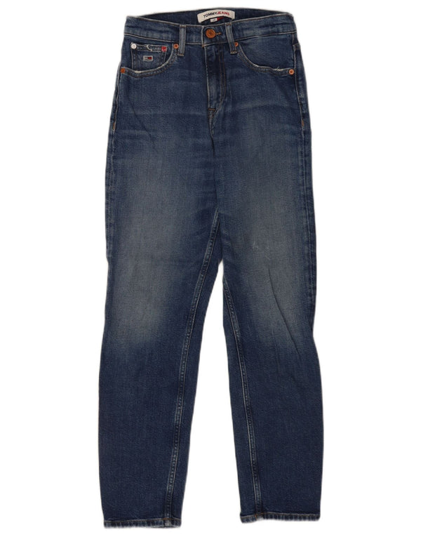 Женские потертые узкие джинсы Tommy Hilfiger W24 L25 синие