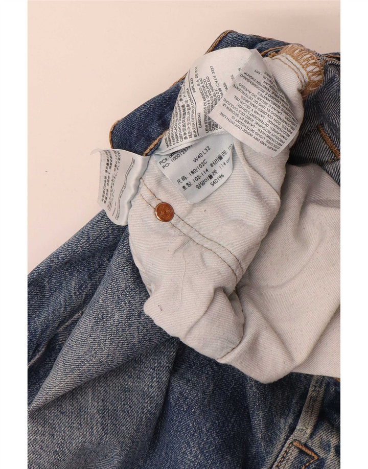 Мужские прямые джинсы Levi's W40 L32 синие, хлопок