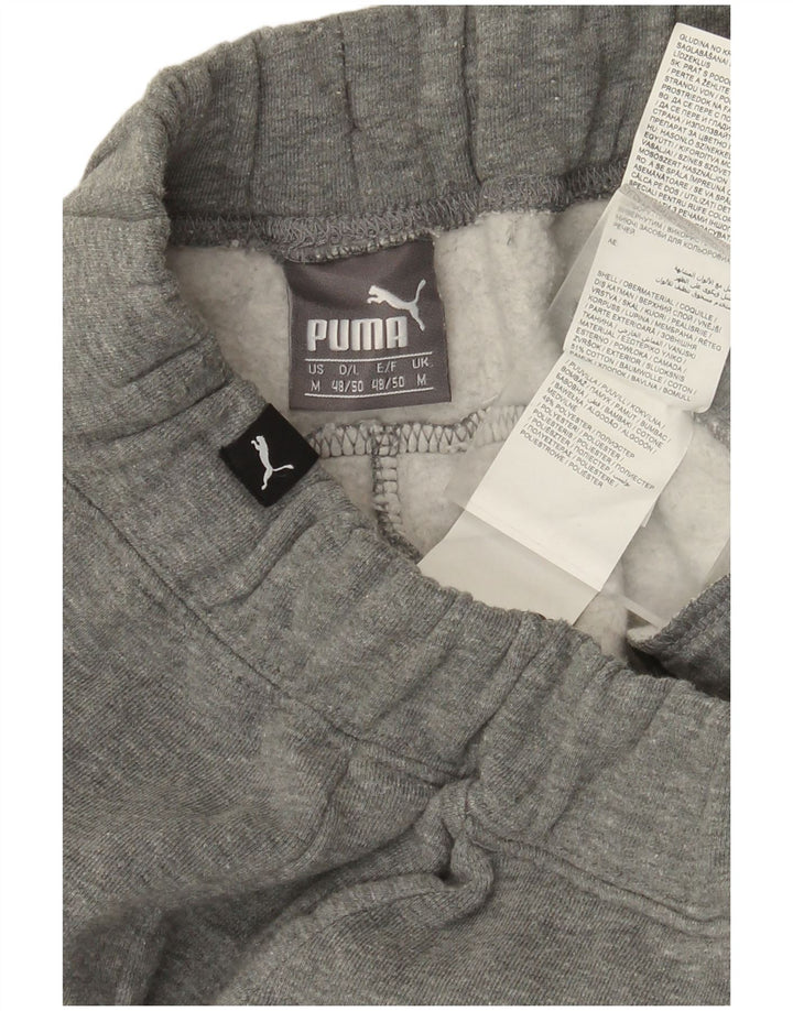 Мужские спортивные брюки с графическим рисунком Puma, джоггеры, средний серый хлопок, хлопок