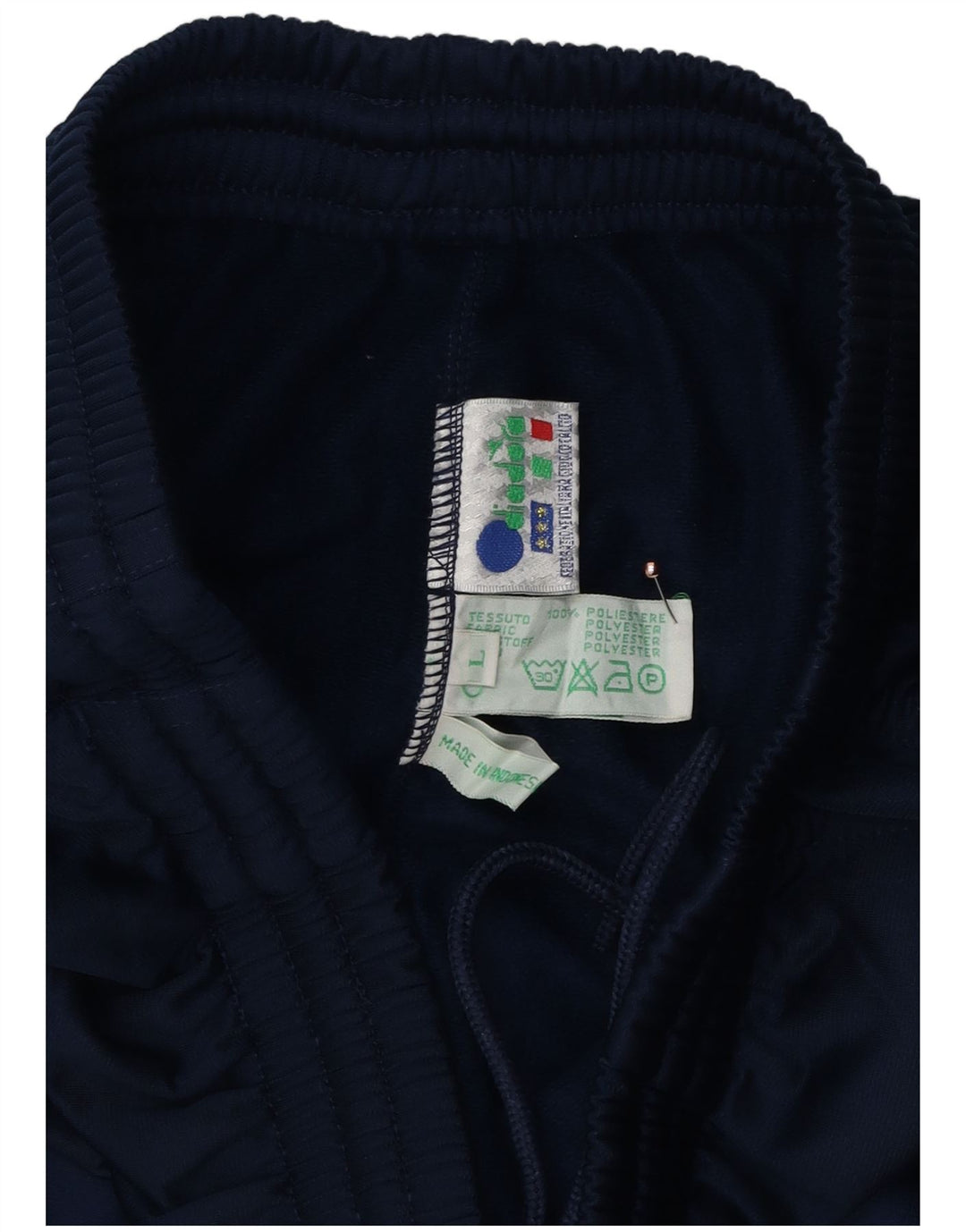 Мужские спортивные брюки Diadora, большие темно-синие, полиэстер